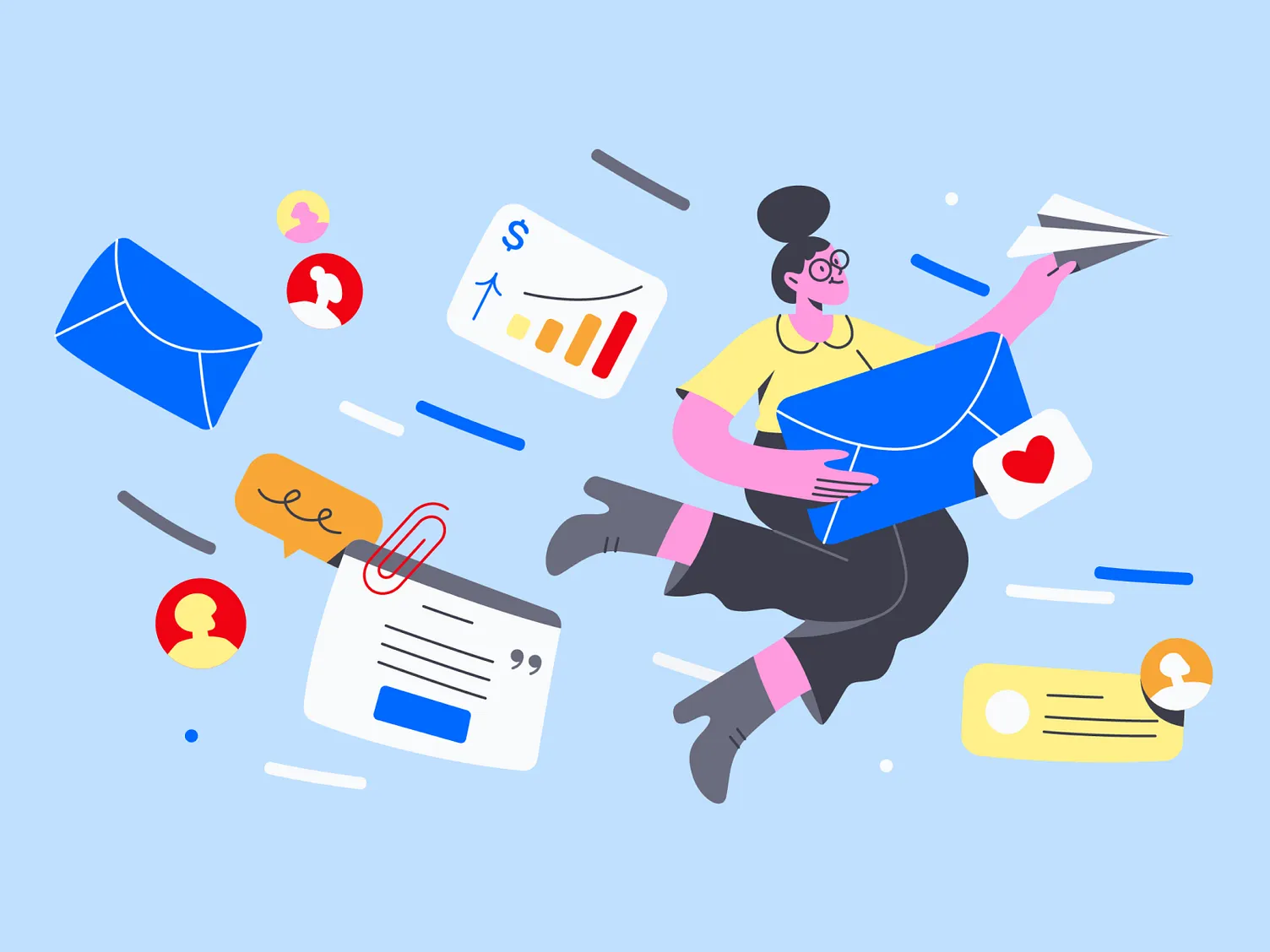 An illustration of reports and data analysis